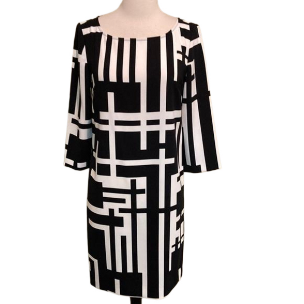 Ann Taylor Geometric Dress Size 4